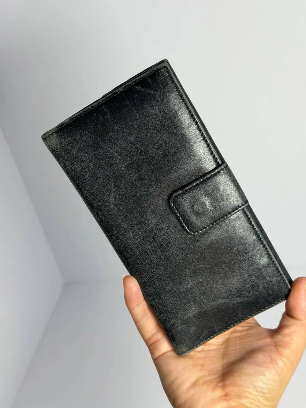 Vintage Gucci Bamboo Detail Black Smooth Leather Long Wallet - Picture 8 of 16